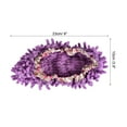 thumbnail image 2 of Uxcell Washable Multifunction Chenille Duster Mop Slippers Cleaning Shoes Cover Purple 6 Pack, 2 of 5