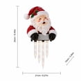 thumbnail image 3 of Christmas Porch Railing Lights, Warm White Led Santa Christmas Porch Railing Light For Holiday Party Decor, 3 of 5
