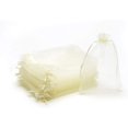thumbnail image 1 of Xiao Hua 100 bolsas de regalo de organza color marfil de 4 x 6 pulgadas con cordón, bolsas para dulces, regalos de boda, bolsas de joyería para baby shower, bodas, cumpleaños, fiestas de Navidad., 1 of 3