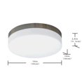 thumbnail image 2 of Whitfield Lighting FM52-16SS 16" SATIN STEEL WITH THIN OPAL GLASS, 2 of 2