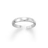 925 Sterling Silver Thin 3mm Band Polished Toe Ring Adjustable Measures 3 Mm Wide Jewelry Gifts for Women