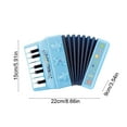 thumbnail image 3 of Electronic Accordion Musical Toy, Mini Keyboard Toy, Melody Play Instrument, Hand Eye Coordination Toy, Music Learning Toy, Bellows Sound Toy, Interactive Play Instrument, Early Music Toy, 3 of 6