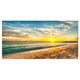 thumbnail image 2 of Plage Blanche sur Île de la Barbade - Œuvre d'Art Moderne sur Toile, 2 of 3
