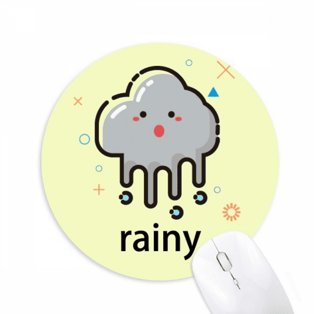 Tapis de Souris Expression Nuage Mignon Confortable pour Jeu Bureau