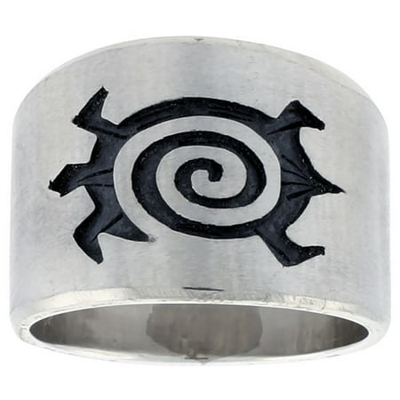 Sterling Silver Native American Design - Sterling Silver Native American Design Turtle Ring, sizes 8-13