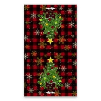 Beautynvta Christmas Towels, Christmas Tree Print Kitchen Towels Tea Dishtowels Microfiber Plaid Hand Towel for Winter Christmas Farmhouse Bathroom Decoration, 17.7''x25.9''