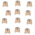 thumbnail image 3 of 12pcs Christmas Snowflake Shape Candle Holders Wooden Decorative Candlesticks, 3 of 9