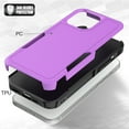 thumbnail image 2 of Decase Heavy-Duty Rugged Case for iPhone 15 Pro Max,Dual Layer Military Grade Drop Protection Anti-Fingerprint Anti-Scratch Hard Cover Silicone Bumper Shockproof Case for iPhone 15 Pro Max,Purple, 2 of 5