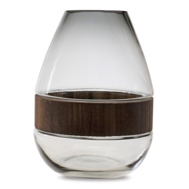 Melrose International Blue Soda Lime Glass Vase 12.5