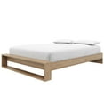 thumbnail image 4 of Nexera Gael Queen Size Platform Bed with Slats, Brown Oak, 4 of 6