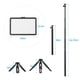 thumbnail image 4 of Lámpara de fotografía Andoer Kit de luz de video LED de temperatura bicolor USB actualizado con 3 * Luz de relleno LED 3200K-5600K 10 niveles de brillo + 3 * Trípode extensible Max.148cm / 58in + 12 * Maboto Lámpara de fotografía, 4 of 7