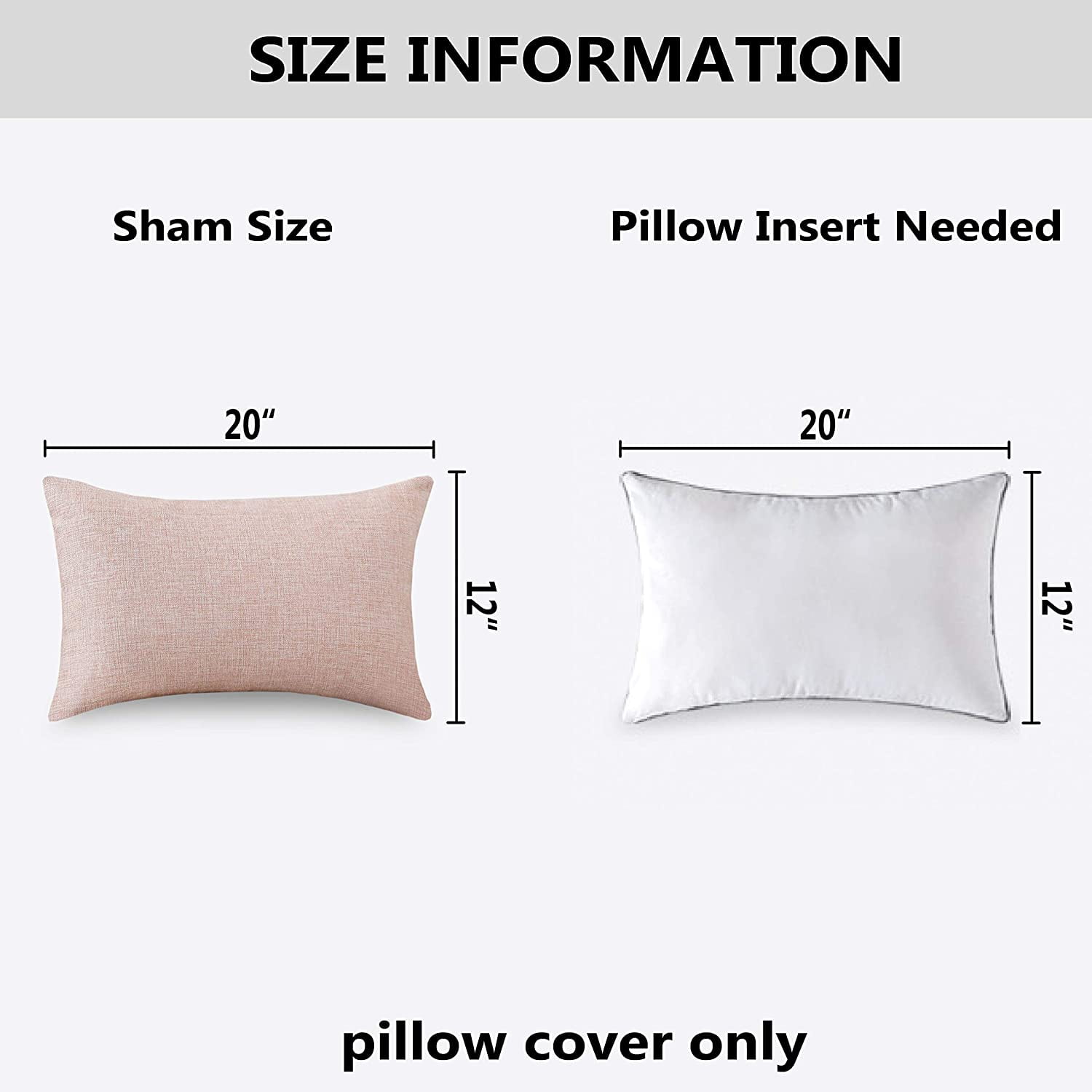 Cute Throw Pillows Oblong Decorative Cushion Covers Striped Corduroy Solid Oblong Pillowcases for Sofa Kids Toddler 12 x 20inches Set of 2 Blush Pink Walmart