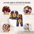 thumbnail image 7 of Fotbe Cinco De Mayo Floral Pattern Long Sleeve Pajama Set for Women,Sleepwear Set,2-piece Loungewear Set,Soft PJs Comfy Nightwear with Pockets -Large, 7 of 7
