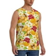 thumbnail image 2 of Bingfone Bees Honeycomb Pattern Men's Tank Tops Workout Sleeveless Tee Shirts Running Beach Tanks for Men-Medium, 2 of 8