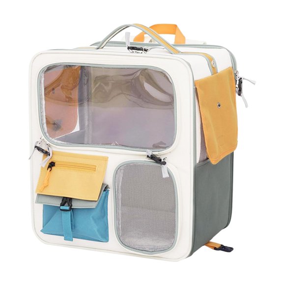 Mochila para gatos, mochila para transportar mascotas, mochila de malla ventilada, mochila multiusos para gatitos, perros pequeños y salidas al aire