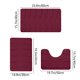 thumbnail image 3 of Juego de 3 alfombrillas de baño de espuma suave | Alfombras de baño de terciopelo absorbente y antideslizante | Alfombrillas de baño lavables a máquina y de secado rápido para baño y ducha, 3 of 6