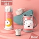 thumbnail image 1 of Aislamiento de dibujos animados Botella de agua Hervidor Taza Acero inoxidable 550ml Tazas de paja lindas Tmvgtek Para estrenar, 1 of 9