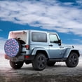 thumbnail image 2 of Haiem Spare Tire Cover , Wheel Cover with Blue Flower Skull printed, Camper Spare Tire Cover Fit for Jeep Wrangler Rv SUV Truck Travel Trailer-17 inch, 2 of 8
