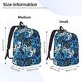 thumbnail image 3 of Lsque Turtle，Shell Algae Starfish Coral Pattern Canvas Daypack, Durable Backpack, High-quality Versatile Backpack,Vintage Compact Backpack-Small, 3 of 6