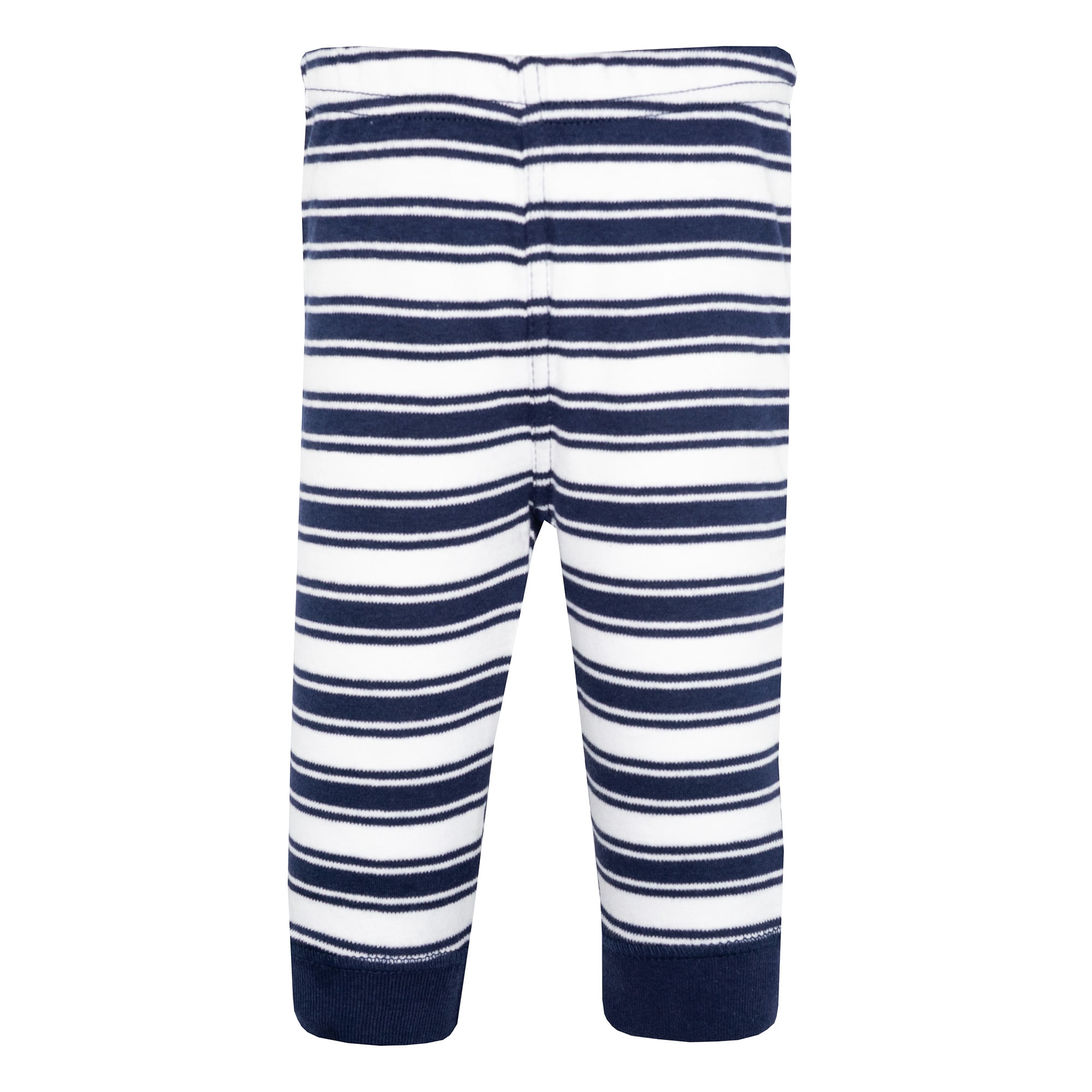 Hudson Baby Boy Cotton Pants and Leggings, Varsity Sports Stripe, 6-9 Months