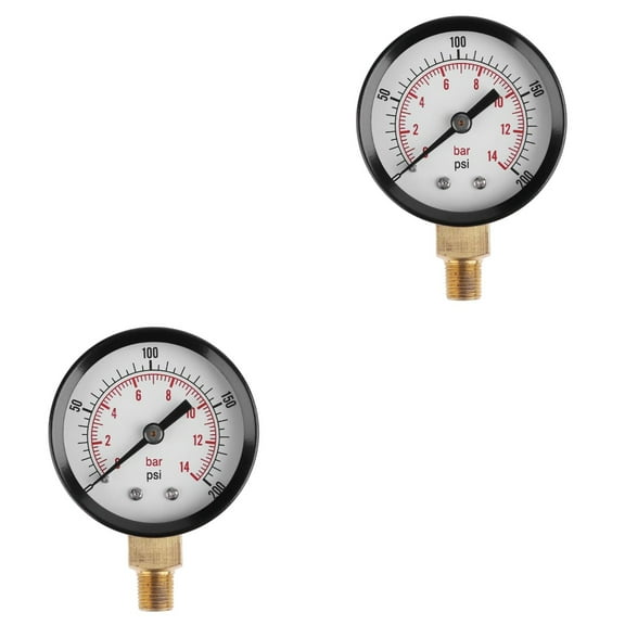 2 Count Pressure Gauge Vacuum for Air Long Lasting