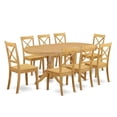 thumbnail image 2 of East West Furniture Dining Room Set Oak, VABO9-OAK-W, 2 of 6