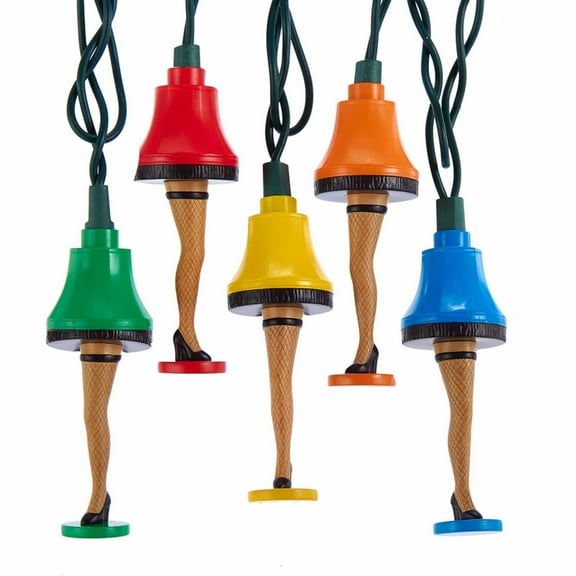 Kurt Adler UL 10-Light A Christmas Story™ Colorful Leg Lamp Light Set