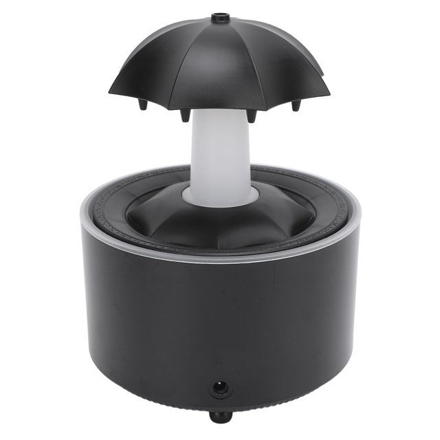 Umbrella Aromatherapy Humidifier, Rain Cloud Humidifier Water Drop, Colors LED Night Light with Remote Control, Rotating Umbrella Humidifier, for Sleep Home Bedroom