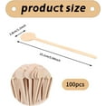 thumbnail image 2 of LANFENG 6 Inch Disposable Wooden Stir Sticks - 100PCS - Ideal for Coffee, Milk, Cocktail & Tea - Round End Coffee Stirrers, 2 of 7