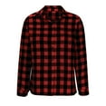 thumbnail image 4 of Letdown Womens Plaid Shirts Lightweight Flannel Roll Up Long Sleeve Collared Button Down Blouse Loose Fit Fall Tops Casual Outwear (,XL), 4 of 6