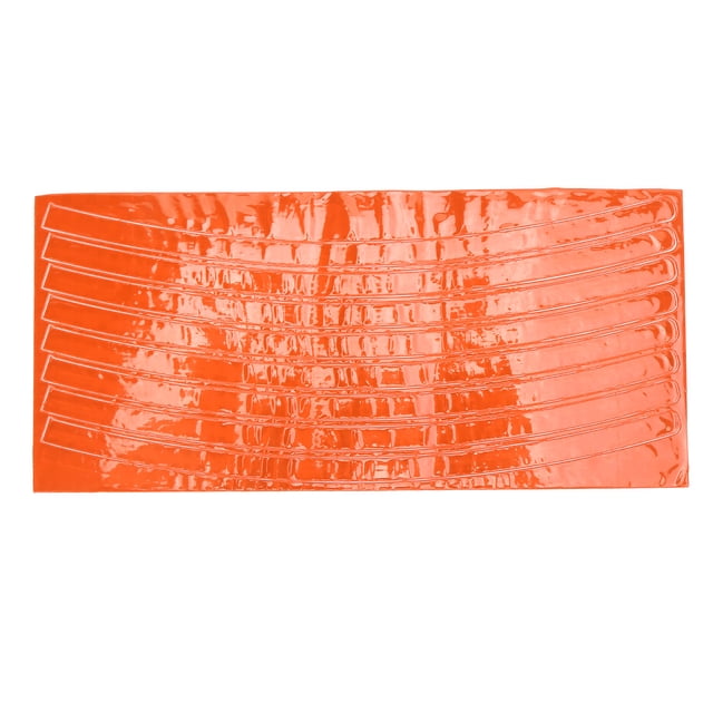Llantas de bicicleta pegatinas reflectantes pegatinas de seguridad de conducción nocturna cinta decorativa naranja