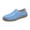 Blue, variant on Slip On Sneakers Women, Slip On Shoes Women, Women's Leather Hand Stitching Flat Loafers Lightweight & Breathable Arch Support Slip On Soft Causal Sneakers for Driving Walking Work, Pink, 7.5