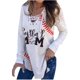 thumbnail image 2 of Pntutb - Camiseta de manga larga con cuello en V para mujer Pntutb Pntutb-6149, 2 of 6