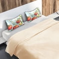 thumbnail image 5 of Yayeee Pillowcase Queen Size Set of 2 Satin Wrinkle Resistant Pillow Case, Blue Tomatoes, 5 of 7