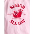 thumbnail image 2 of Holiday Time Girls Long Sleeve Graphic Tee and Pants Pajama Set, 2 Piece, Sizes 4-18, 2 of 3