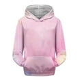 thumbnail image 6 of YunPes Girls' Tie Dye Sweatshirt | Gradient Color Cotton Pullover | Kids Fashion Casual Hoodie Rappers with Puppies Hoodie, 6 of 7