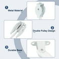 thumbnail image 3 of 2Pcs Universal Cord Tensioner, String Tension Rod Pulleys Drapery Vertical Blind, 3 of 6