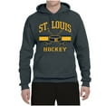 thumbnail image 2 of Wild Bobby City of St. Louis Hockey Fantasy Fan Sports Unisex Hoodie Sweatshirt, Charcoal, Large, 2 of 5