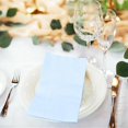 thumbnail image 6 of 100 Pcs 2-Ply Light Blue Napkins Paper Napkins Disposable Guest Hand Towels for Bathroom Dinner Wedding Baby Shower Party Guest Bathroom Napkins, 6 of 14