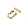 thumbnail image 2 of B7485 1/4" Gold Plate, Shackle w/ Screw Pin, Solid Brass-LL, 2 of 4