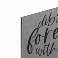 thumbnail image 2 of Luxe Metal Art 'Dibs on Forever with You' by Susie Boyer, Metal Wall Art, 16"x12", 2 of 9