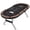 BLACK, variant on 83" 9-Player Poker Table, Foldable Texas Hold'em Blackjack Table with Metal Legs & 9 Cup Holders, Blue, Professional Game Table