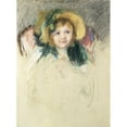 thumbnail image 3 of Cassatt, Mary 11x14 Black Modern Framed Museum Art Print Titled - Sara in a Bonnet with a Plum Hanging Down, 3 of 5