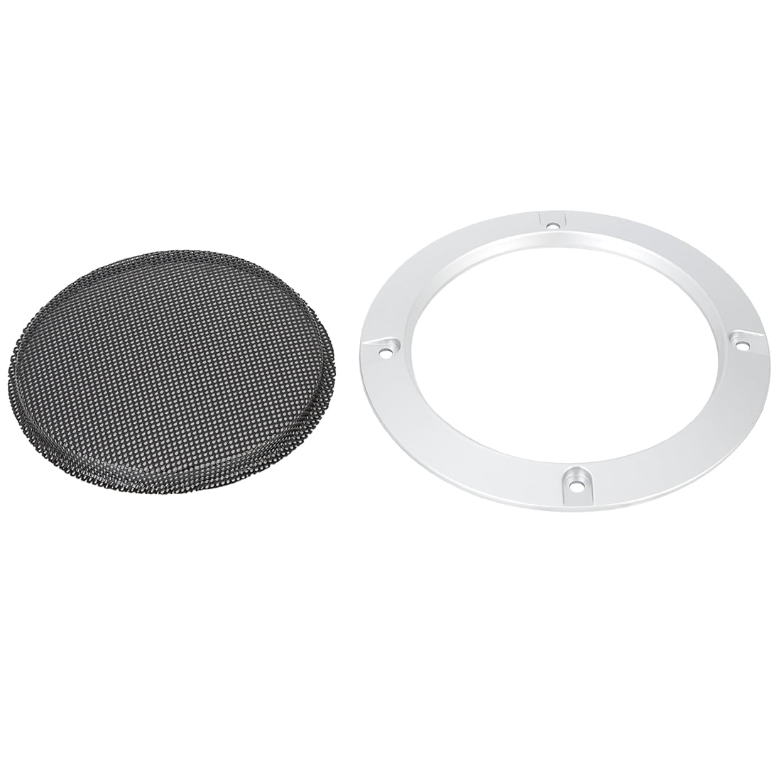 Unique Bargains 4Pcs 4 Inch Metal Audio Speaker Cover Grill Protector for Car