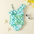Swimsuit for Kids Clearance Sale Summer Toddler Girls Ruffles 1 Piece Swimwear Floral Prints