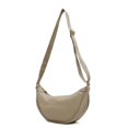 thumbnail image 4 of Hvmvliv Women's Nylon Crescent Crossbody Bag, Small Shoulder Purse Light Sling Bag for School Sports Travel Beige, 4 of 6