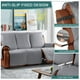 thumbnail image 5 of Funda impermeable para sofá reclinable Ruaozz de 3 plazas, color gris claro, 5 of 7