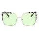 thumbnail image 1 of de de mujer Nuevas tamaño Gris Verde claro Sunnimix Gafas de sol de mujer de moda, 1 of 5