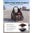 thumbnail image 4 of KFFKFF 13-Inch Tool Bag with 45 Pockets, Open Top Design for Tool Organization, Electrical Maintenance Storage Bag with Handle and Adjustable Shoulder Strap, Portable Toolbox for DIY, 4 of 9