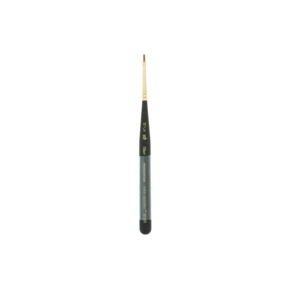 Princeton Brush Mini-Detailer Synthetic Sable Brush, Filbert, 10/0